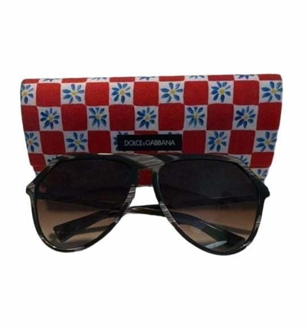 Dolce & Gabbana DG4452 Men's Aviator Sunglasses with Case